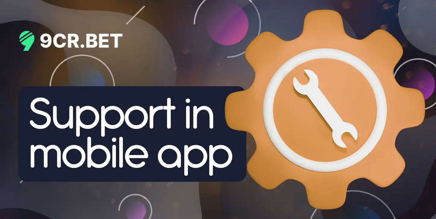 Support in mobile app