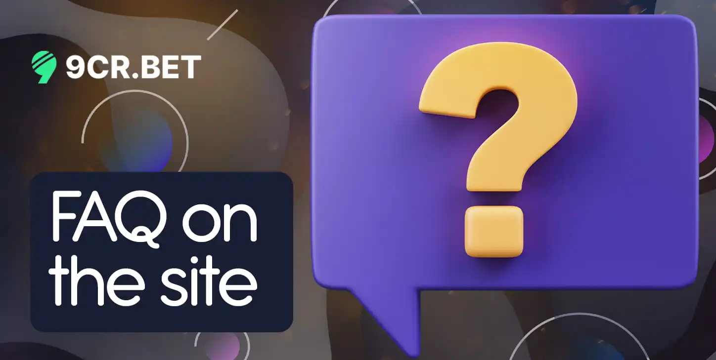 Q&A section on the 9crbet website as a way to get quick support from the administration
